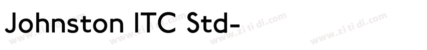 Johnston ITC Std字体转换